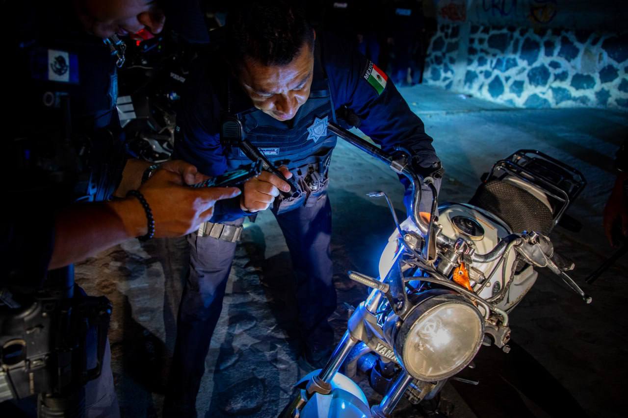 Detienen a motociclista con arma hechiza en Nuevo San Juan