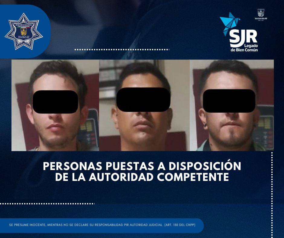 Persecución y captura de presuntos ladrones de vehículos en Santa Rosa Jáuregui