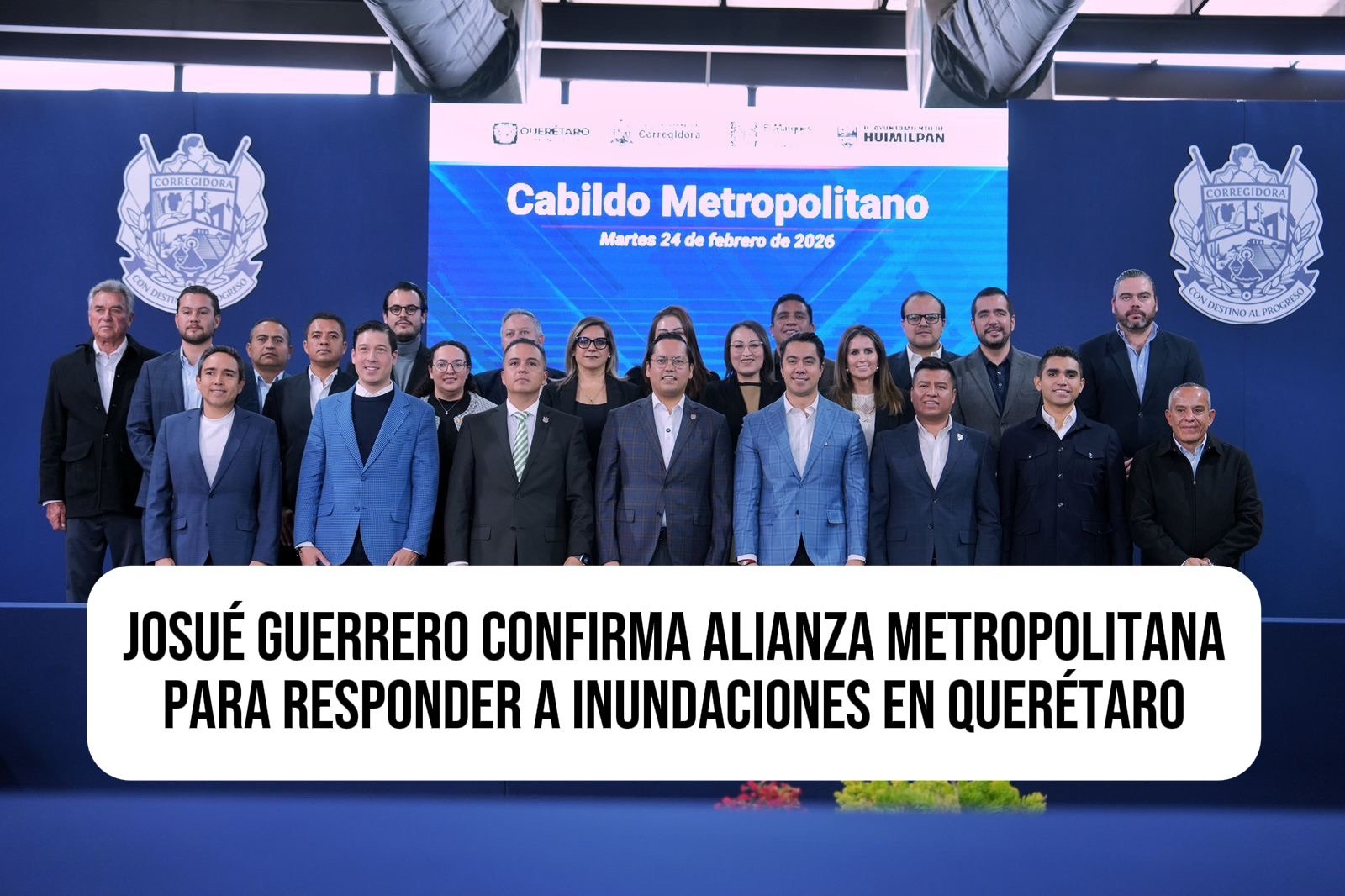 Josué Guerrero confirma alianza metropolitana para responder a inundaciones en Querétaro