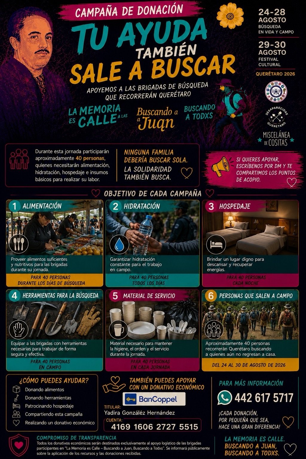 Colectivos de búsqueda solicitan apoyo ciudadano para jornada en Querétaro