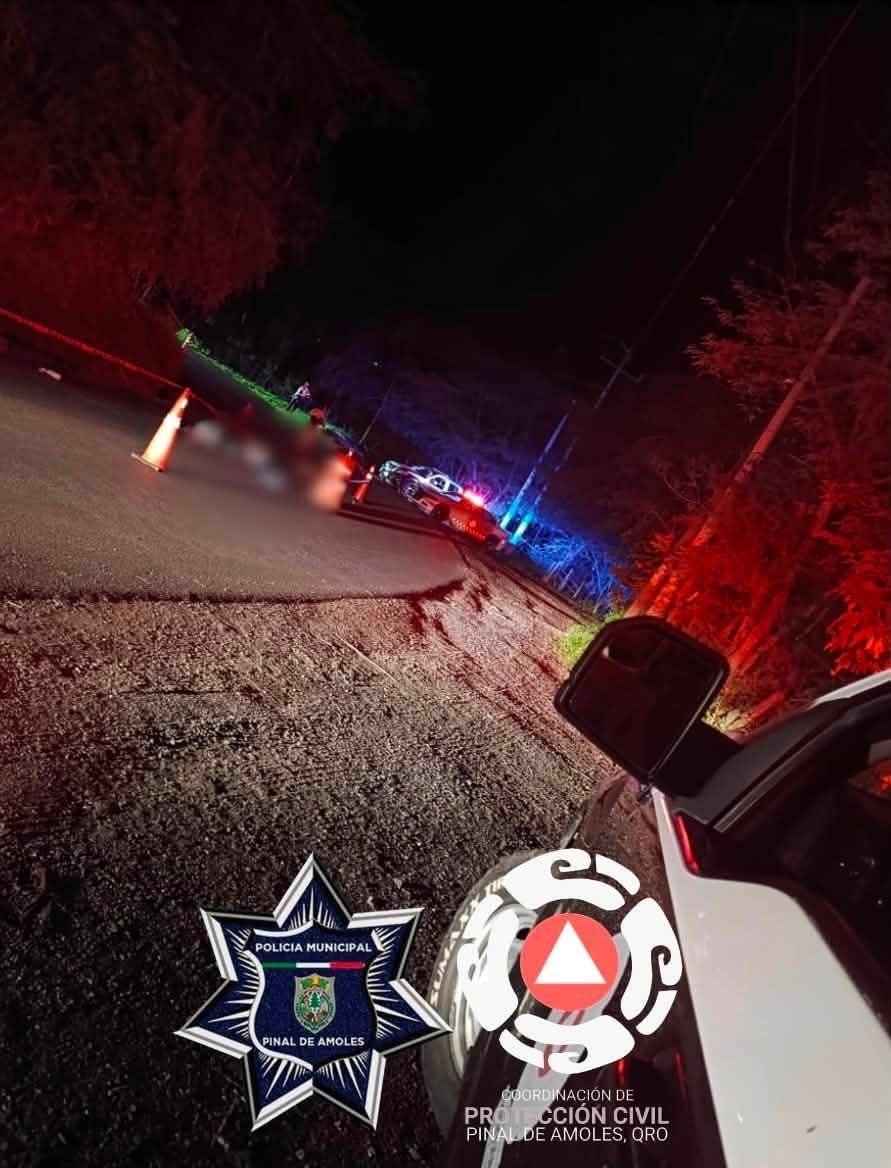 Trágico choque en la carretera San Juan del Río–Xilitla deja un motociclista sin vida