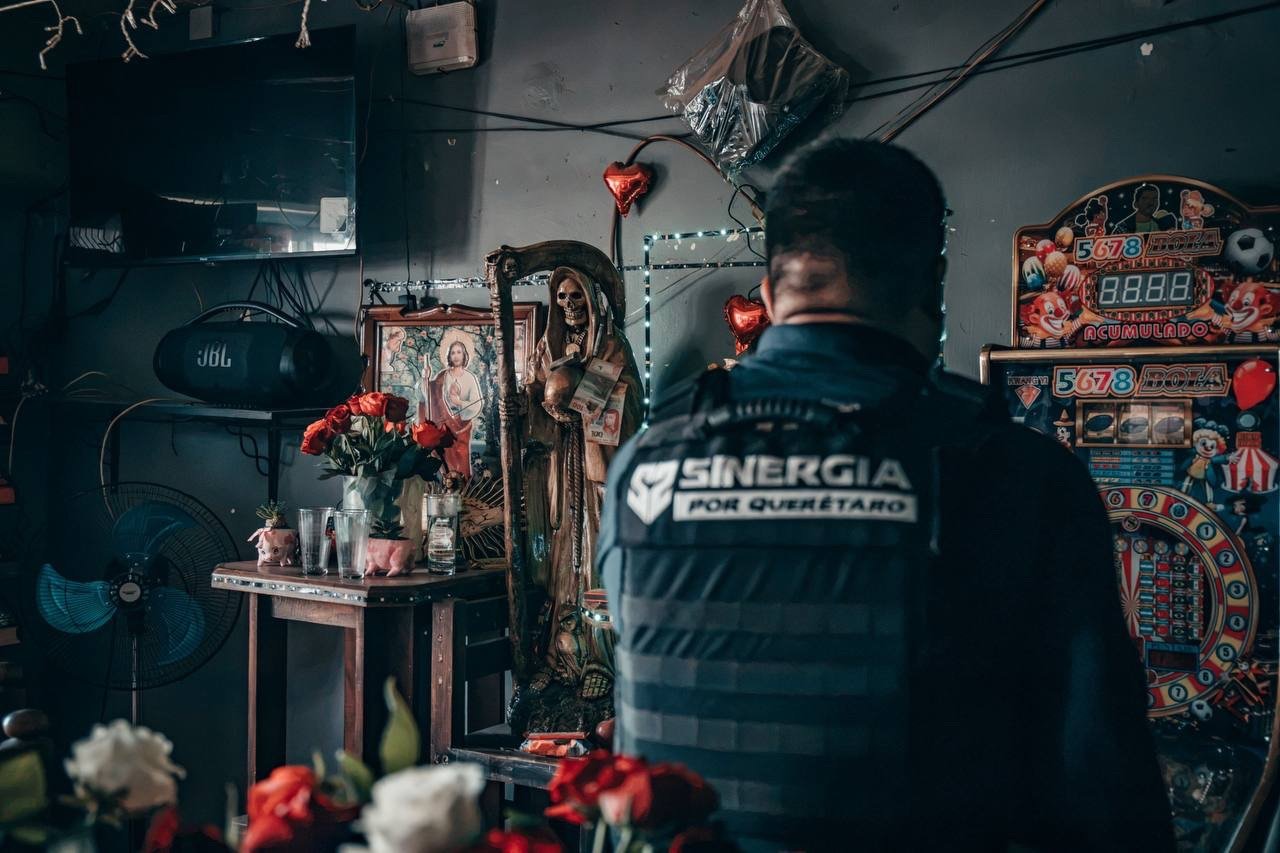 Cateos destapan minicasinos; aseguran tragamonedas y droga en El Marqués y San Juan del Río
