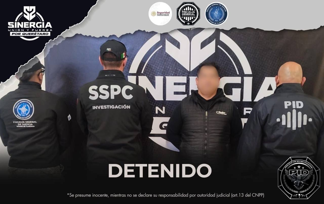 Capturan en Querétaro a presunto feminicida prófugo desde 2016
