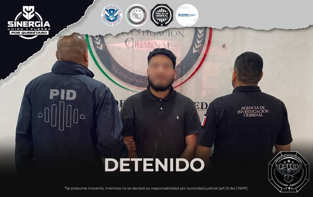 Mediante alianza internacional, Fiscalía de Querétaro logra la captura de imputado por feminicidio