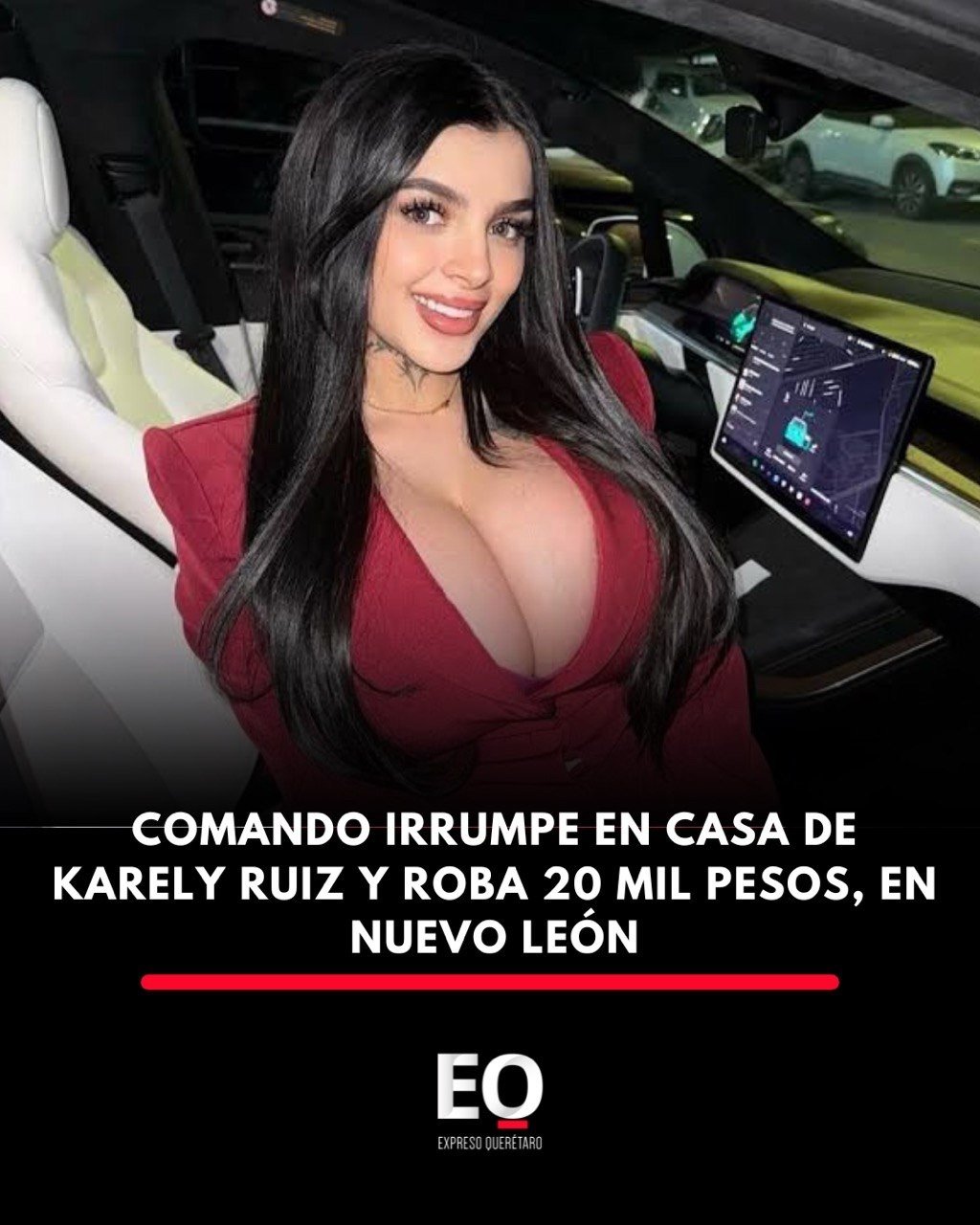 Comando irrumpe en casa de Karely Ruiz y roba 20 mil pesos y joyería en Nuevo León