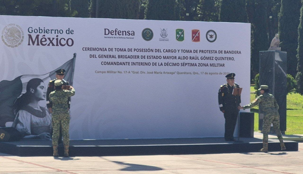 Aldo Raúl Gómez Quintero asume como comandante interino de la 17ª Zona Militar