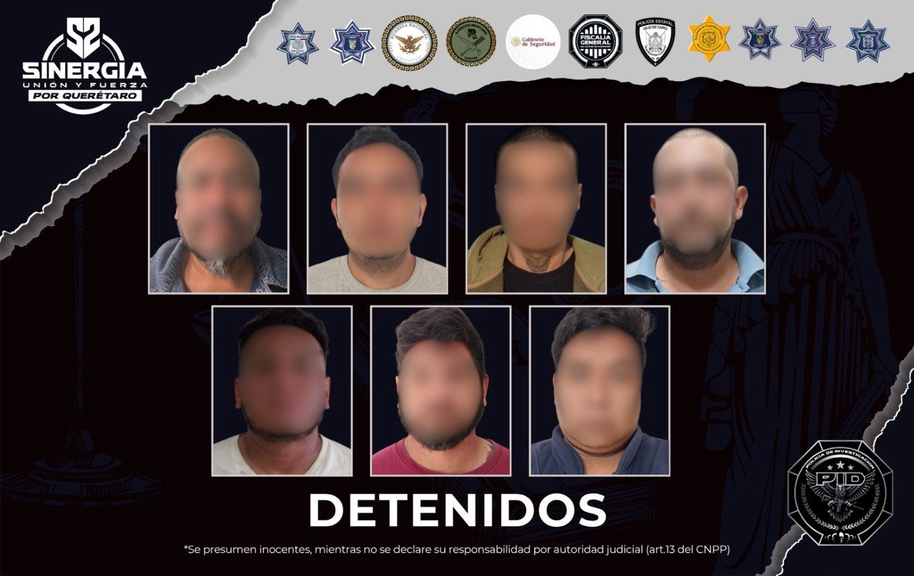 Cateos en seis municipios dejan siete detenidos; aseguran armas, cartuchos y droga
