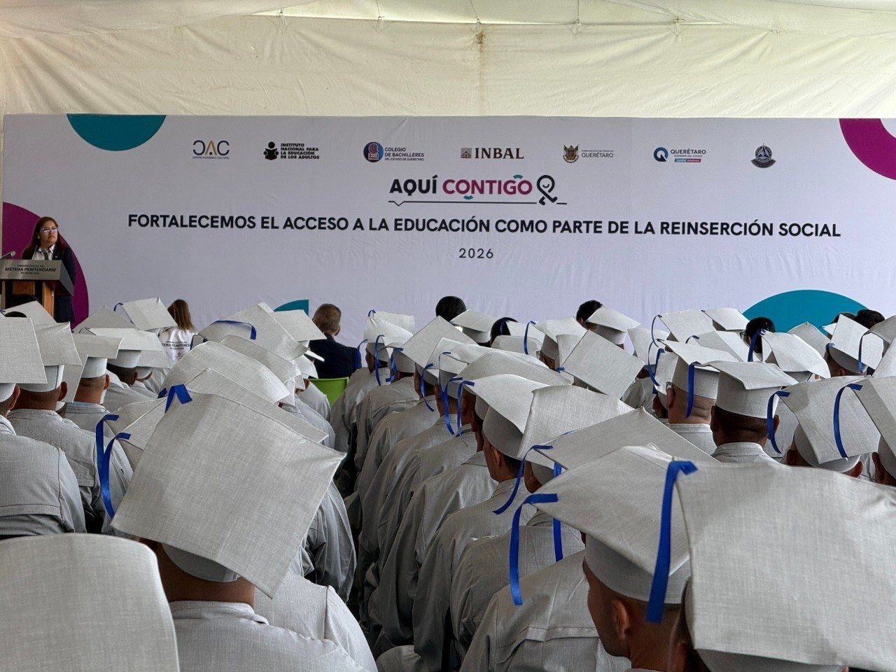 De las aulas a una nueva oportunidad: 597 personas concluyen programas en cárceles de Querétaro