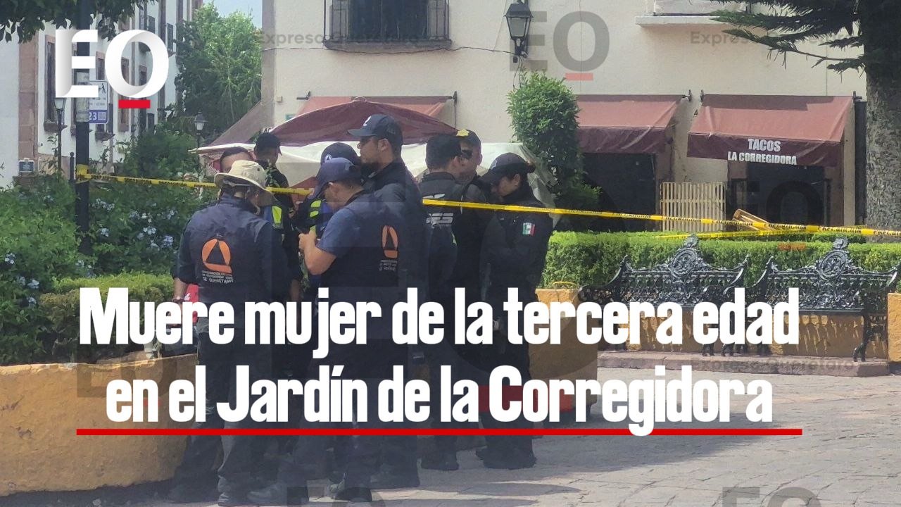 Muere mujer de la tercera edad en el Jardín de la Corregidora