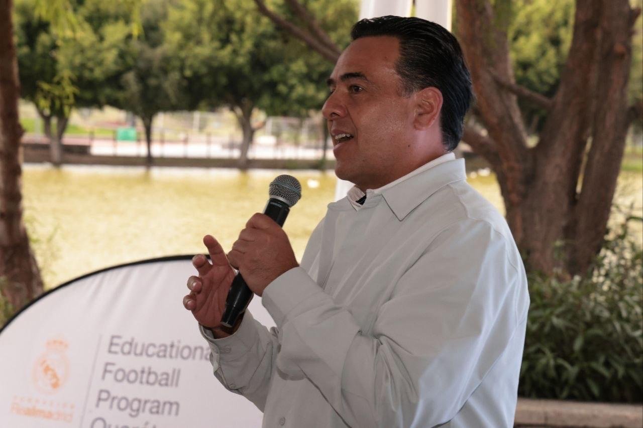 Presenta Luis Nava el “Educational Football Program” en Querétaro con el aval del Real Madrid