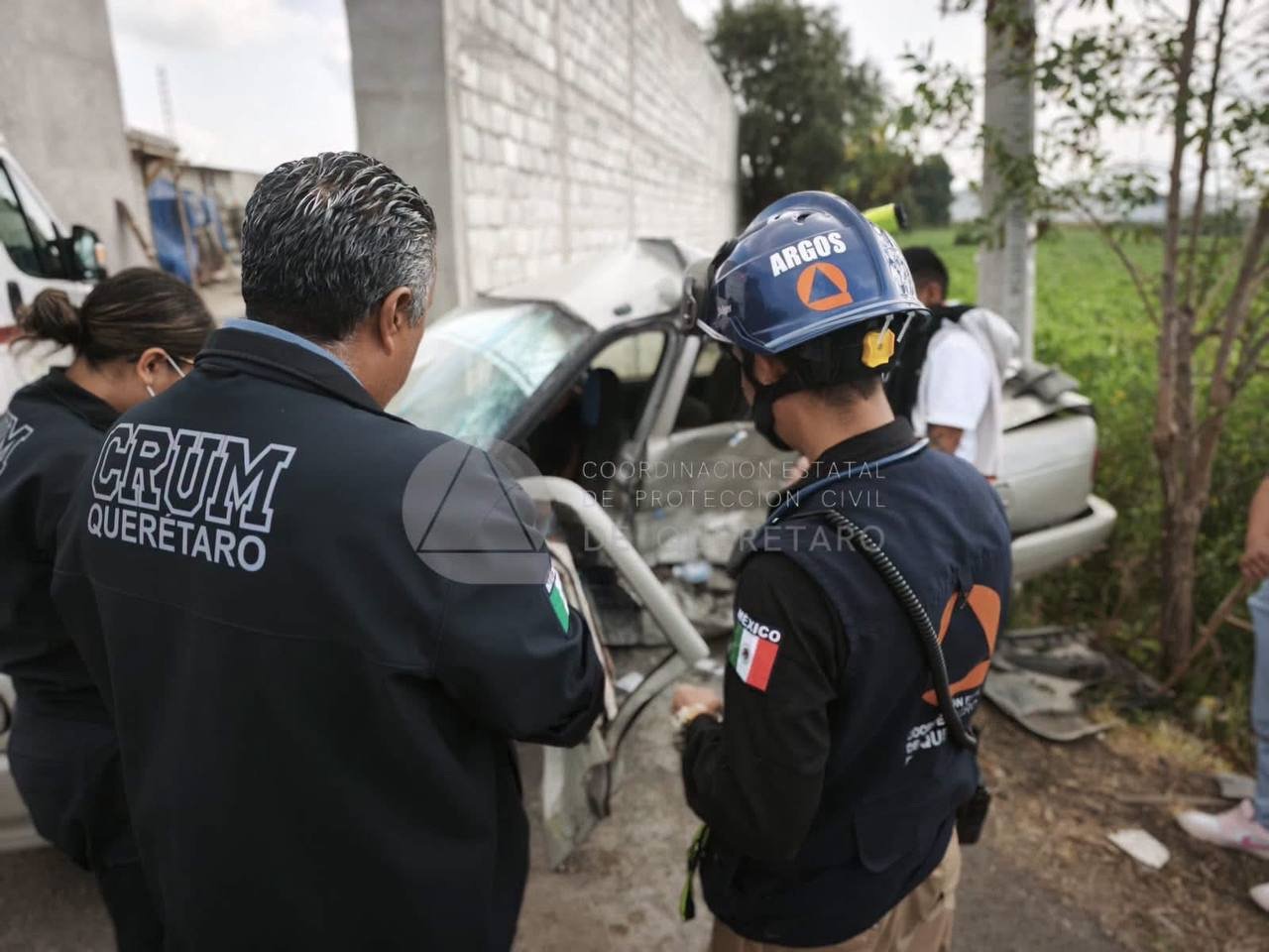 Dos personas lesionadas tras accidente en la carretera a San Miguel de Allende