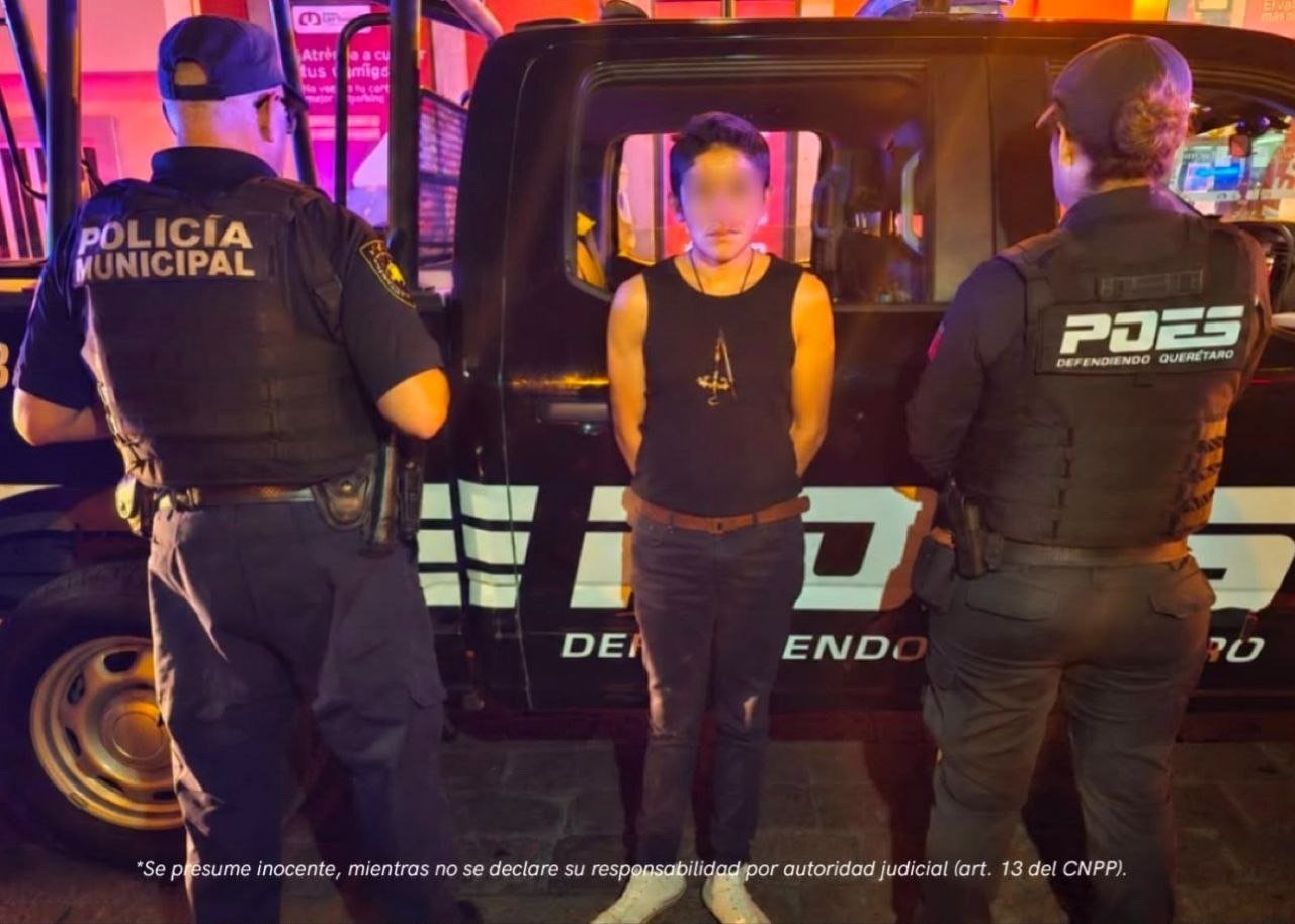 Cae mujer con arma hechiza y antecedentes por robo y lesiones en el Centro