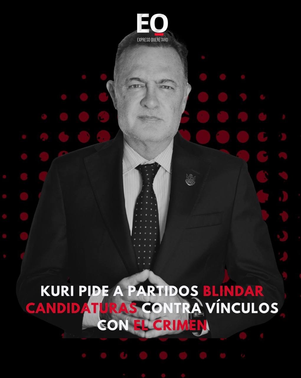 Kuri pide a partidos blindar candidaturas contra vínculos con el crimen