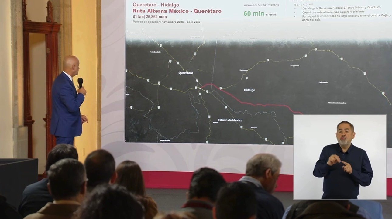 Arranca en noviembre: presentan ruta alterna a la 57; estará lista en 2030