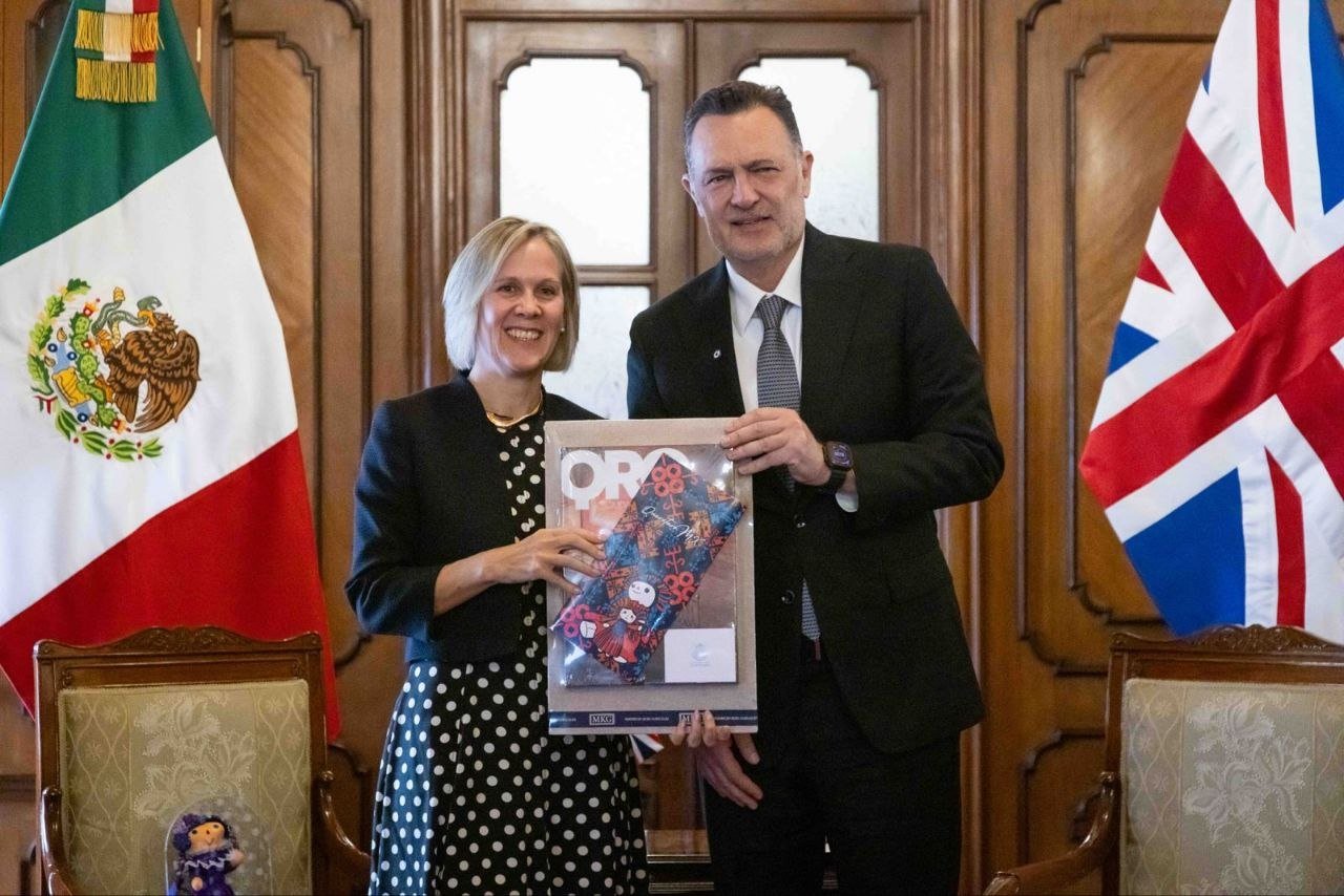 Kuri se reúne con embajadora británica; buscan atraer inversión y fortalecer cooperación en Querétaro