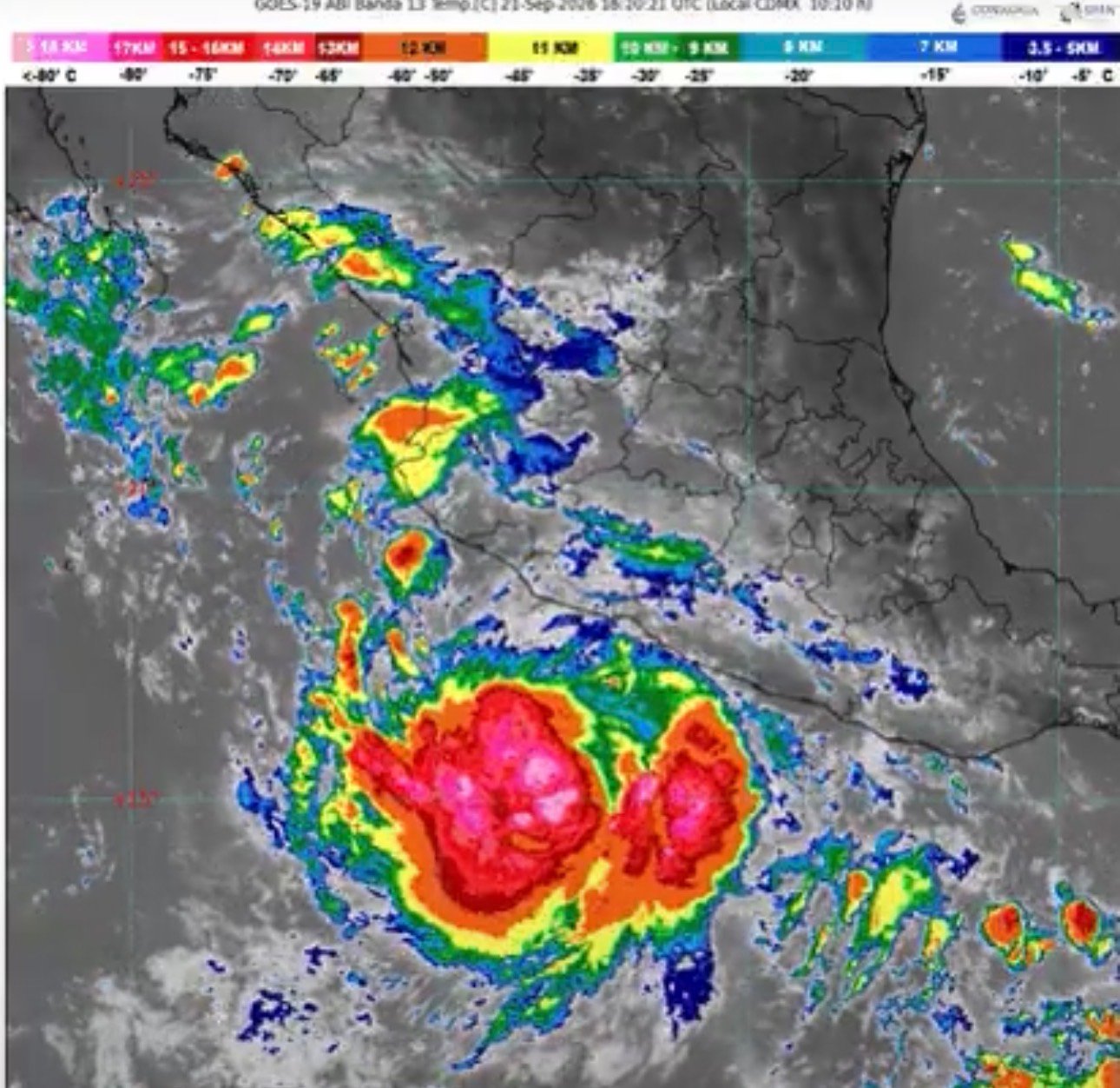 Huracán Polo alcanza categoría 1 y mantiene vigilancia en el Pacífico mexicano