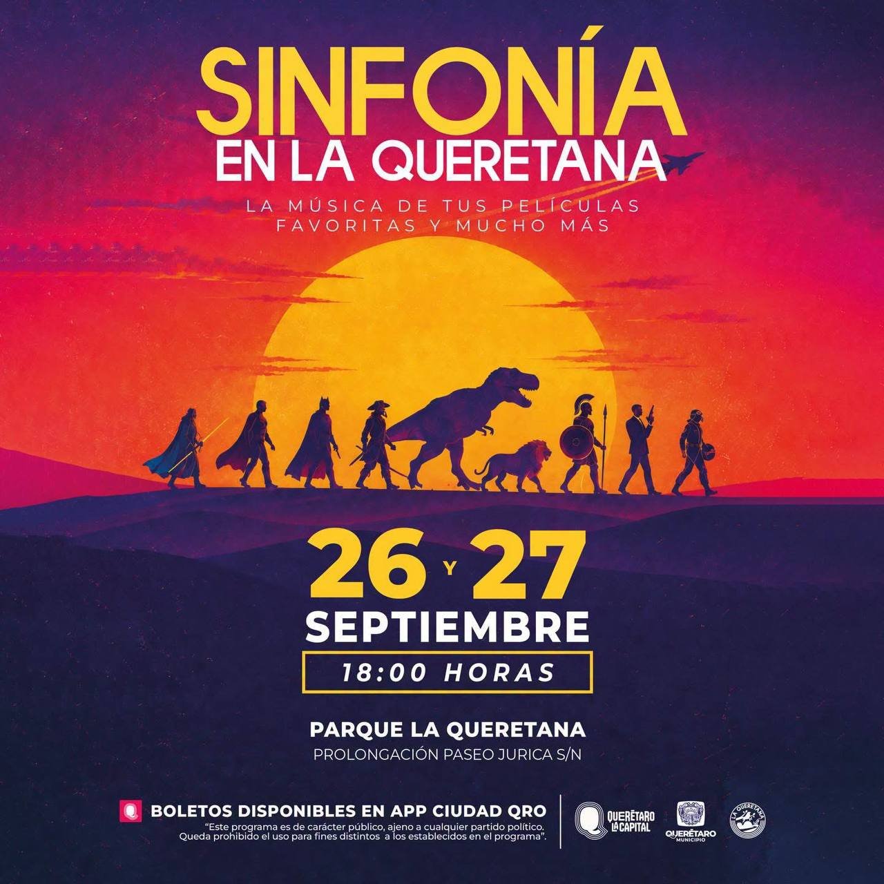 Estos son los conciertos gratuitos este sábado y domingo en el parque La Queretana