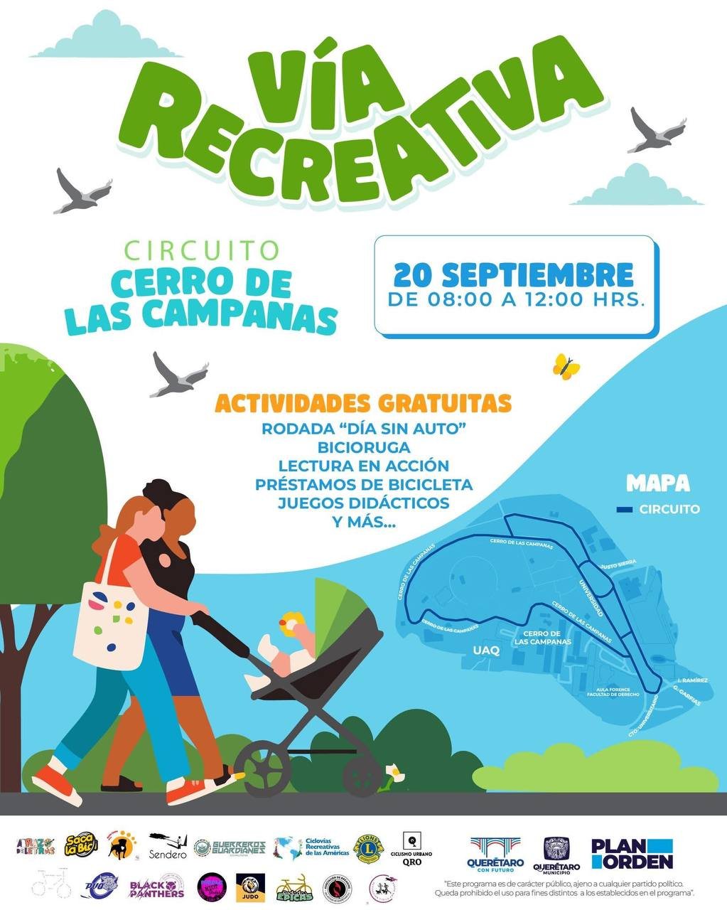 ¿Te animas a dejar el auto? Querétaro celebrará el Día sin Auto con rodada ciclista