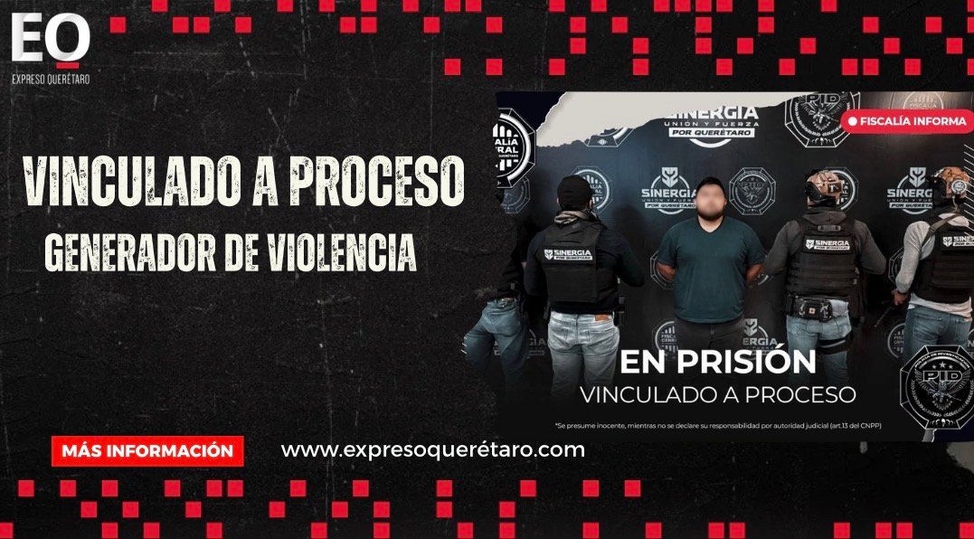Cae “El Metro”: lo vinculan a proceso tras operativos Sinergia en Querétaro y Pedro Escobedo