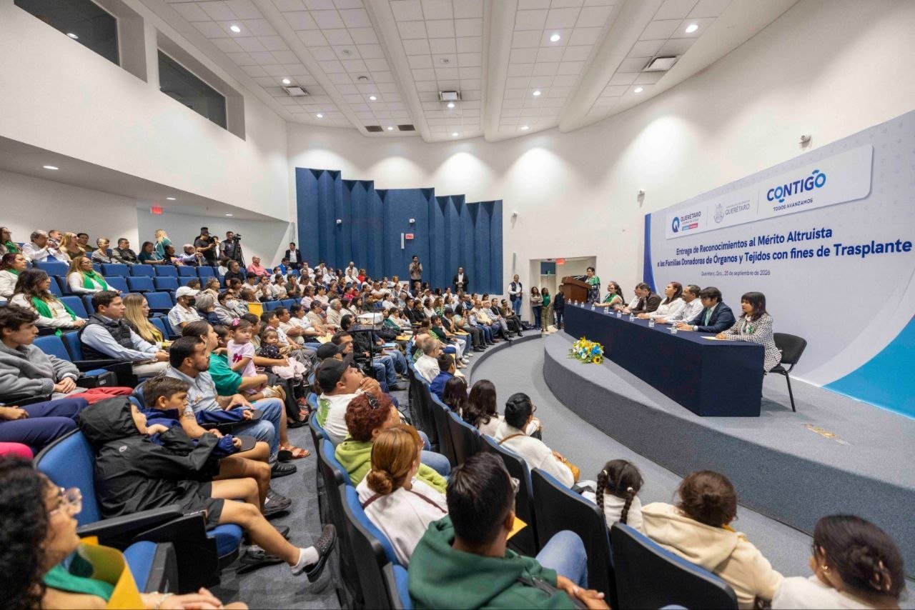 Un acto de amor en medio del dolor: reconocen a familias donadoras de órganos en Querétaro