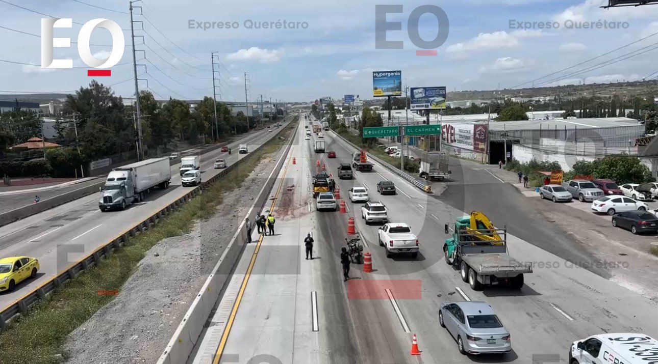 Trágico accidente en la carretera 57: peatón pierde la vida al intentar cruzar la autopista y ser arrollado