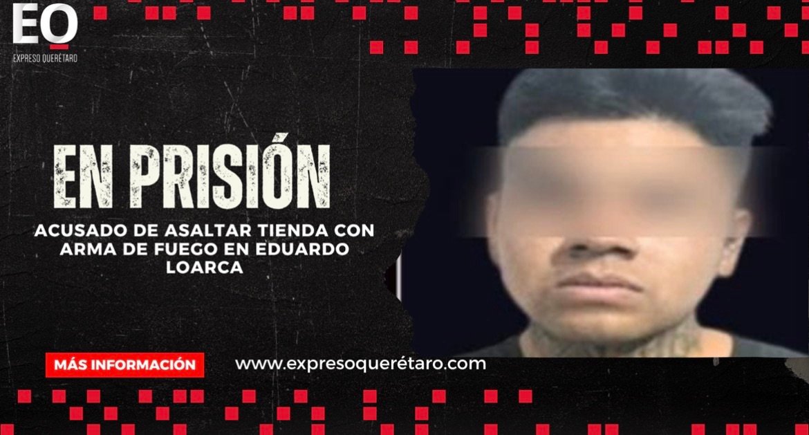 En prisión hombre acusado de asaltar tienda con arma de fuego en Eduardo Loarca