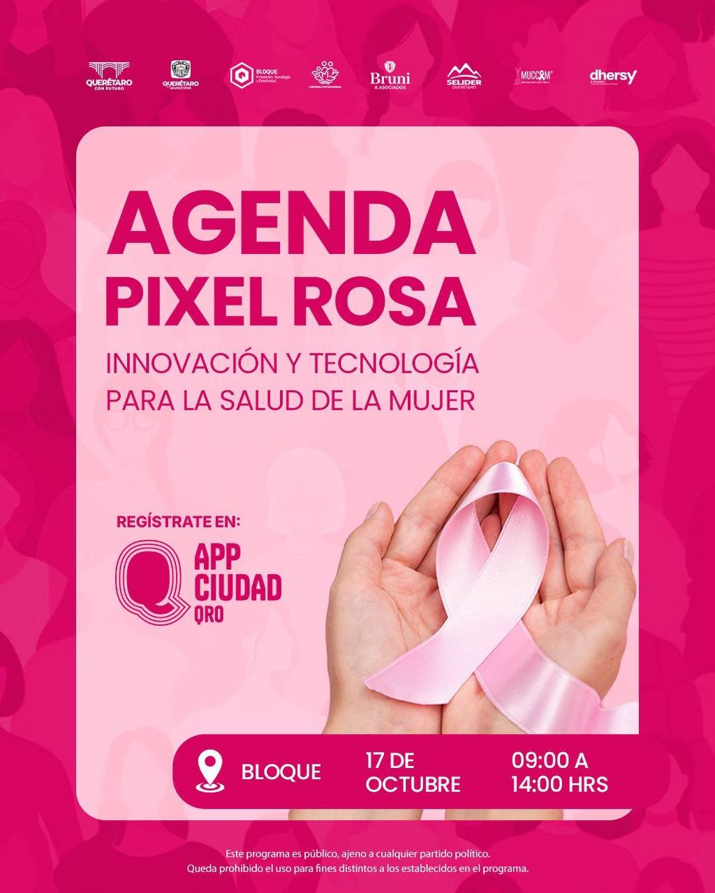 Mes rosa. Querétaro tendrá encuentro gratuito sobre cáncer de mama