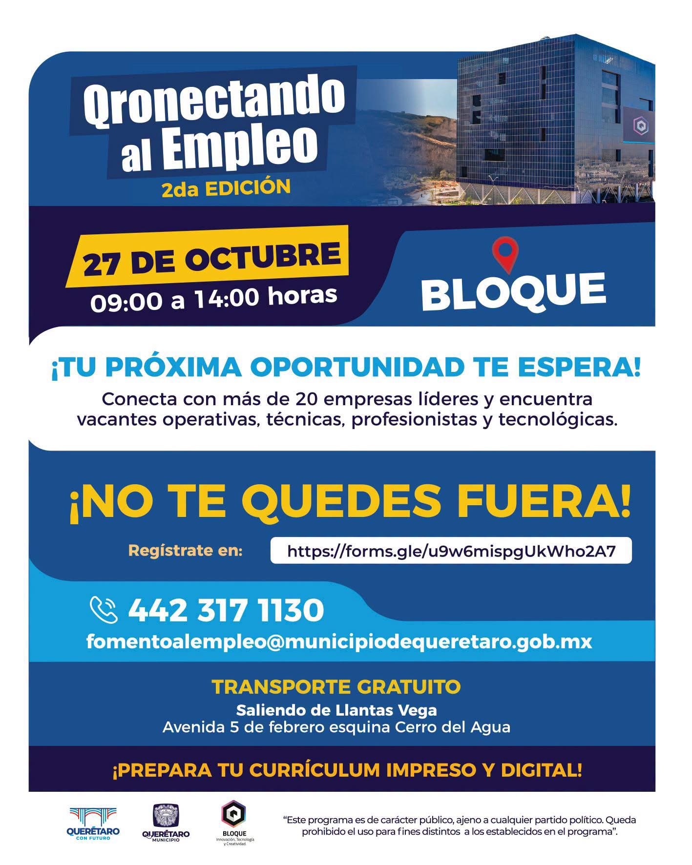 ¿No tienes jale? Preparan feria de empleo con 400 vacantes y sueldos de hasta 22 mil pesos