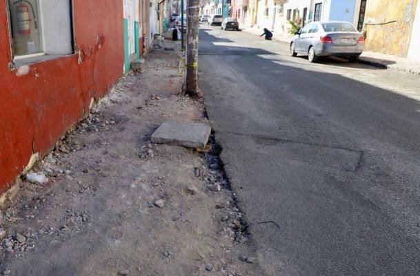 Obra peatonal en San Francisquito registra 66% de avance en Querétaro