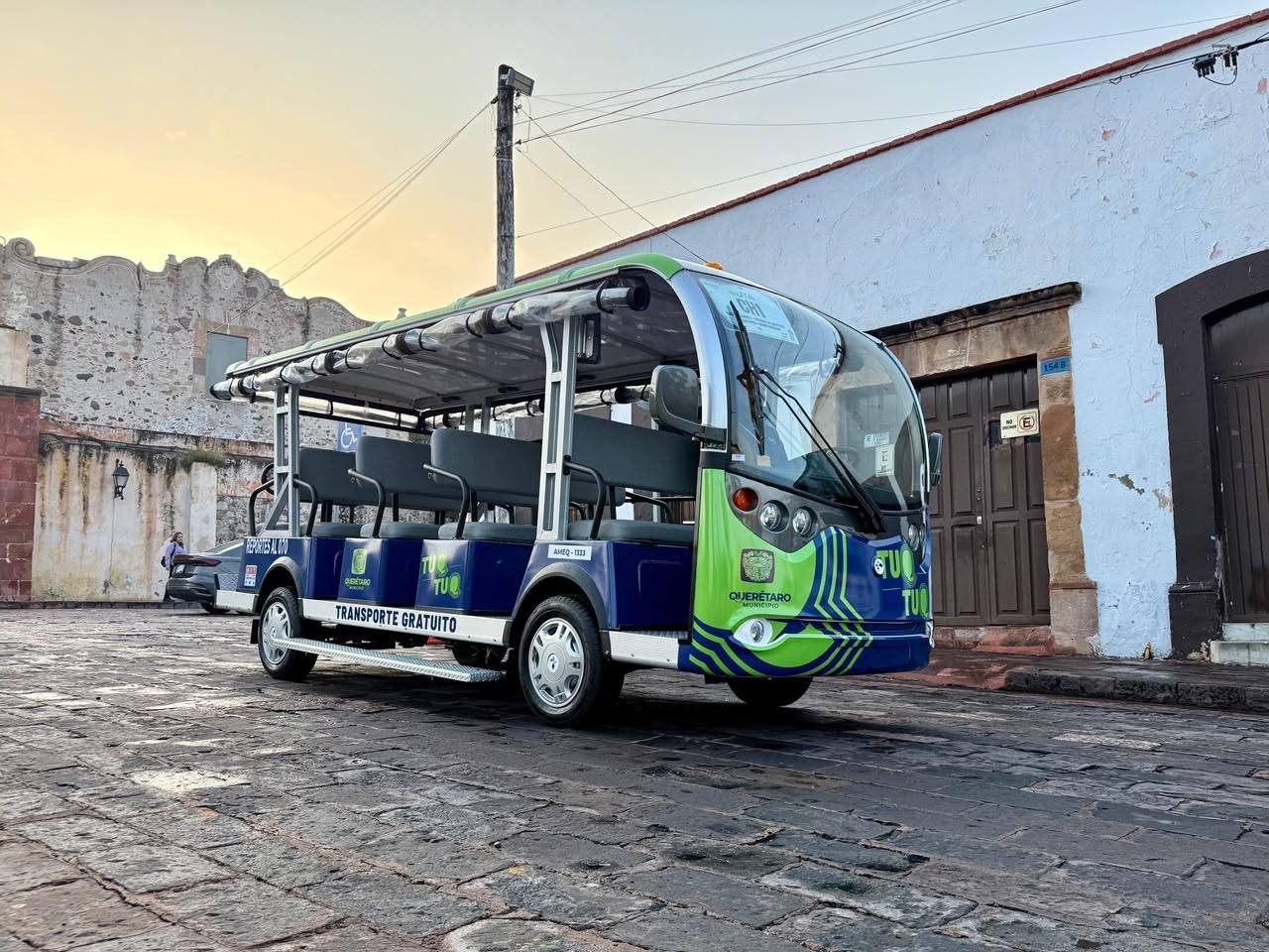 Transporte eléctrico gratuito Eqrobus registra más de 35 mil 600 ascensos en el centro
