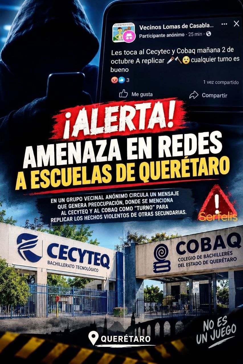 Tras ataque en Esperanza Cabrera, prenden alerta por publicaciones que advierten de una posible réplica en otros planteles