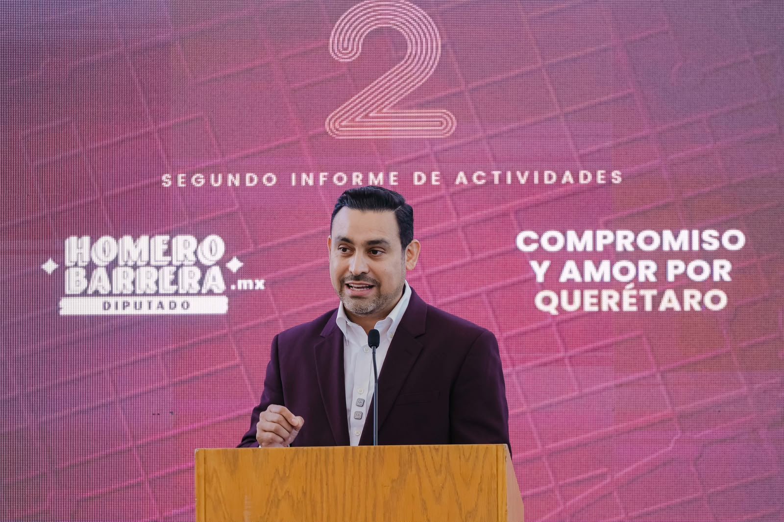 Homero Barrera rinde su Segundo Informe en el Distrito 2: “Rendir cuentas no es presumir, es escuchar”