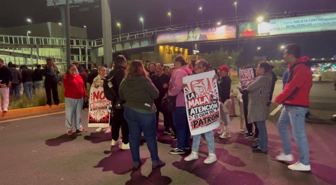Sin respuesta federal. Gobierno de Querétaro buscó atender protestas de trabajadores del IMSS