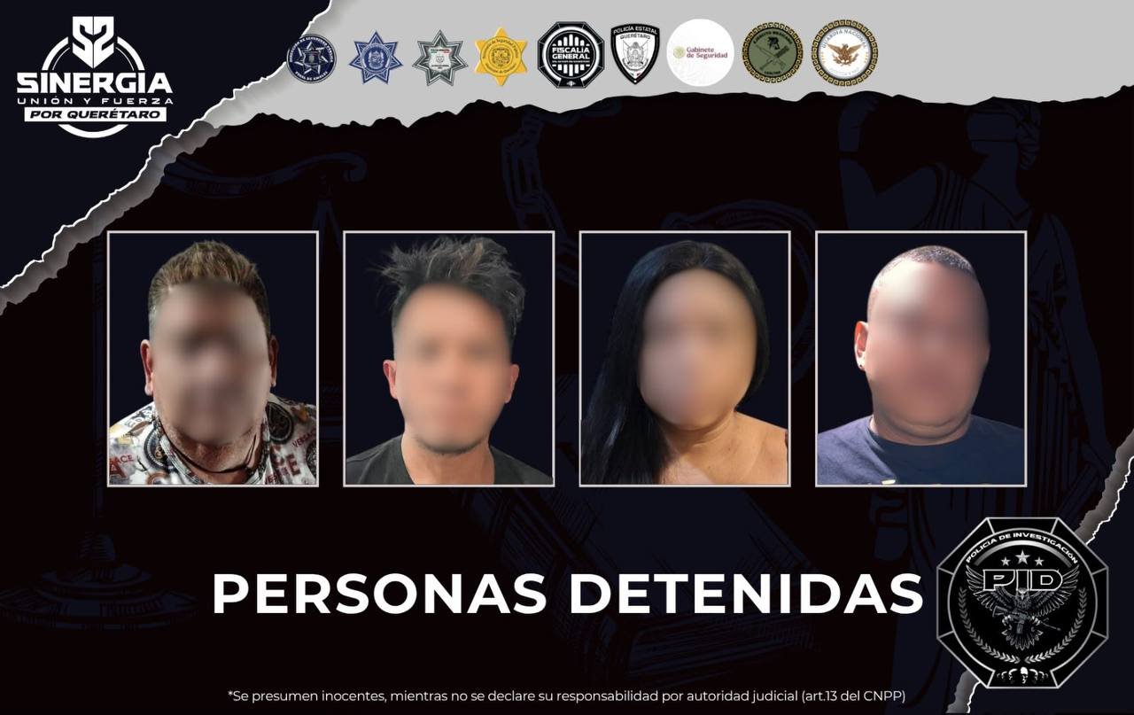 De Corregidora a la Sierra, seis cateos dejan cuatro detenidos, y drogas aseguradas