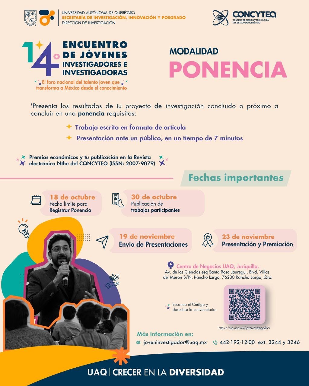 Más de 80 mil pesos en premios. UAQ lanza convocatoria para jóvenes investigadores