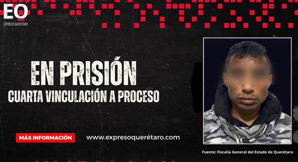 Cuarta vinculación a proceso para Juan Pablo “N” por robo a comercio en Querétaro