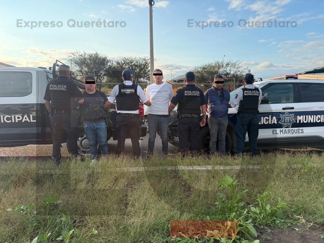 Persecución cruza de Querétaro a El Marqués y termina con tres detenidos cerca de Real Solare