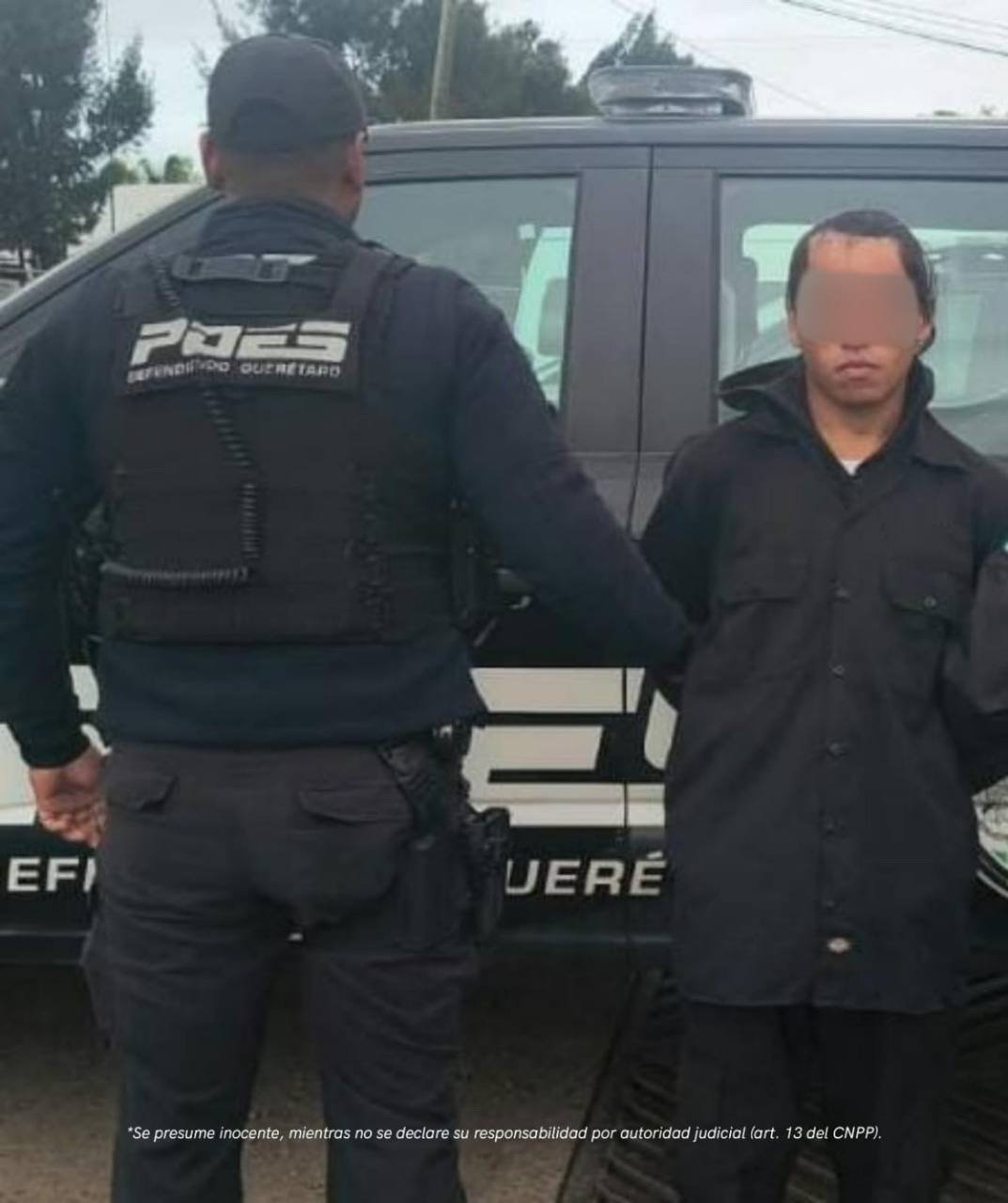 Iba a trabajar en la seguridad de un evento masivo, pero tenía una orden de aprehensión pendiente